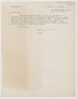 Letter to Susan Revere Chapin, November 28, 1919