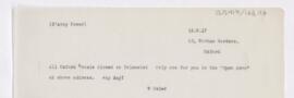 Letter to D'Arcy Power, May 16, 1917