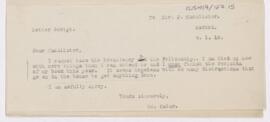 Letter to John Young Walker MacAlister, January 8, 1919
