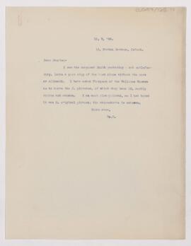 Letter to Henry Barton Jacobs, May 16, 1918