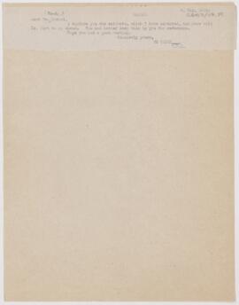 Letter to Maude E. Abbott, May 6, 1914