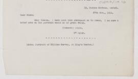 Letter to John Alexander Nixon, November 27, 1912