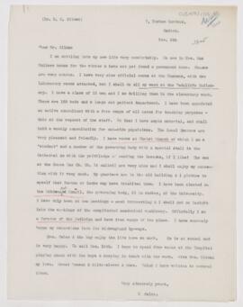 Letter to Daniel Coit Gilman, November 5, 1905
