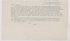 Letter to Karl Sudhoff, July 13, 1912