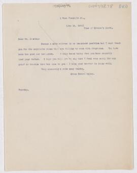 Letter to Henry Barton Jacobs