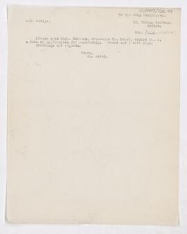 Letter to John Young Walker MacAlister, December 6, 1915