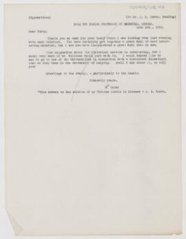 Letter to Jamieson Boyd Hurry, February 14, 1913