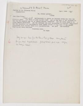 Letter to Florence Price, April 24, 1908