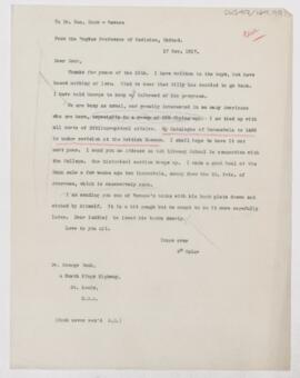 Letter to George Dock, November 17, 1917