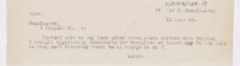 Letter to John Young Walker MacAlister, January 11, 1919