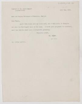 Letter to Adolf Meyer, December 16, 1912