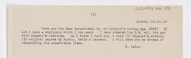 Letter to Grace W. Myers, March 16, 1917