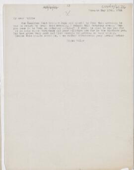 Letter to William Osler, May 17, 1866