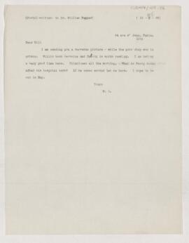 Letter to William Pepper, December 16, 1908