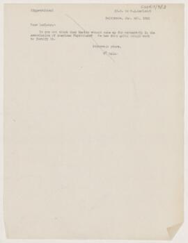 Letter to Henri Amédée Lafleur, January 4, 1902