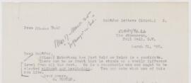 Letter to Edward A. Sharpey Schäfer, March 21, 1900