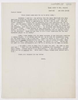Letter to Susan Revere Chapin, January 12, 1915