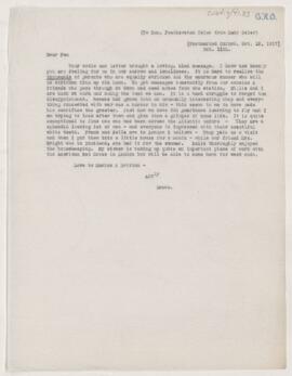 Letter to Hon. Justice Featherston Osler