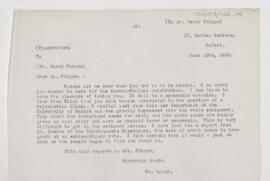 Letter to Henry Phipps, June 12, 1908