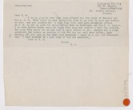 Letter to William Sydney Thayer, March 27, 1912
