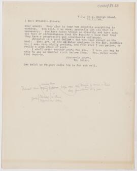 Letter to John George Adami, October 11, 1893