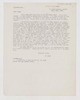 Letter to Thomas R. Boggs, March 16, 1906
