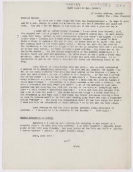 Letter to Mrs. John Revere