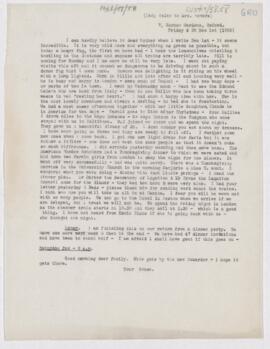 Letter to Mrs. John Revere