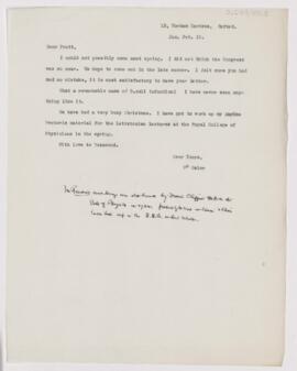 Letter to Joseph Hersey Pratt, January 3, 1910