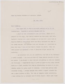 Letter to Fielding Hudson Garrison, December 20, 1913