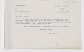 Letter to Henry Phipps, June 18, 1907