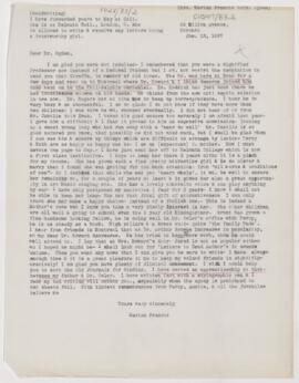 Letter to Henry Vining Ogden, January 13, 1887
