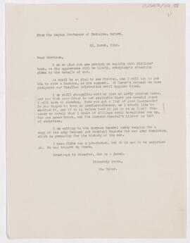 Letter to Fielding Hudson Garrison, March 22, 1915