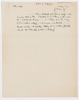 Letter to Thomas Archibald Malloch, January 6, 1919