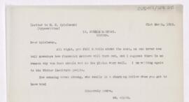 Letter to Marion Harry Spielmann, March 31, 1919