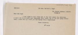 Letter to Mrs. Walter Hines Page, September 26, 1918