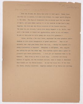 Cushing's notes, January 1916