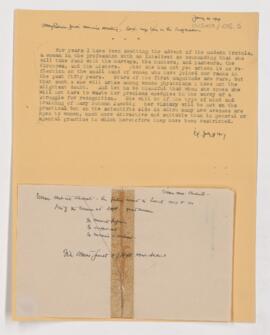 Cushing's notes, January 4, 1907
