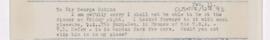 Letter to George Makins, February 11, 1919