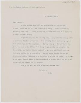 Letter to Charles Daniel Parfitt, January 4, 1915
