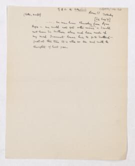 Letter to Thomas Archibald Malloch, August 24, 1918