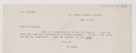 Letter to  Brooks, December 10, 1912