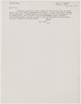 Letter to William Sydney Thayer, April 19, 1914