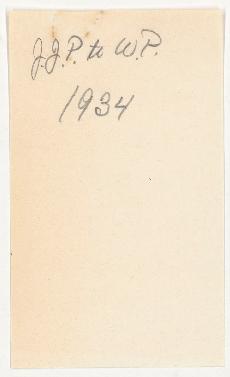 Letters, 1934