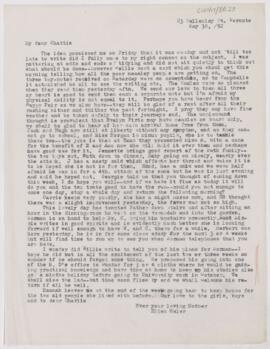 Letter to Charlotte Osler, May 30, 1892
