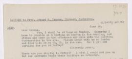 Letter to Edward Granville Browne, June 14, 1919