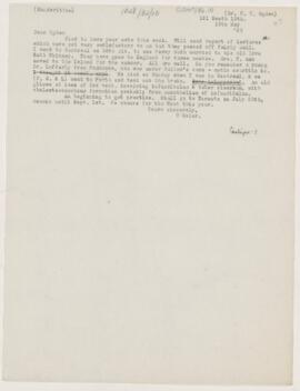 Letter to Henry Vining Ogden, May 19, 1886