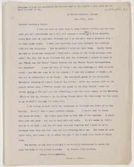 Letter to Mr. & Mrs. H.B.(?) Jacobs