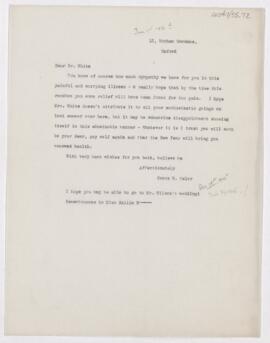 Letter to James William White, January 1, 1916