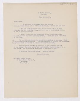 Letter to Henry Barton Jacobs, February 17, 1917